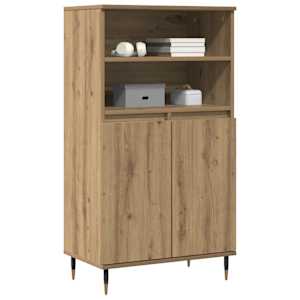 Skříň highboard dub artisan 60 x 36 x 110 cm kompozitní dřevo - obrázek 3
