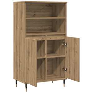 Skříň highboard dub artisan 60 x 36 x 110 cm kompozitní dřevo - obrázek 4