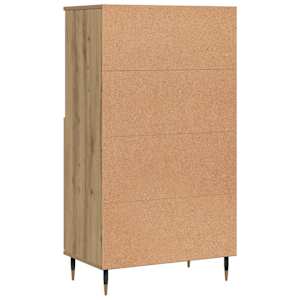 Skříň highboard dub artisan 60 x 36 x 110 cm kompozitní dřevo - obrázek 6