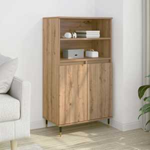Skříň highboard dub artisan 60 x 36 x 110 cm kompozitní dřevo