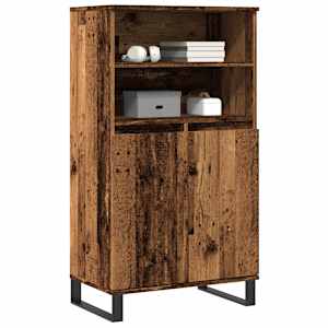 Skříň highboard old wood 60 x 36 x 110 cm kompozitní dřevo - obrázek 3