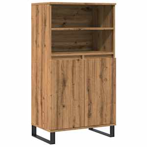 Skříň highboard dub artisan 60 x 36 x 110 cm kompozitní dřevo - obrázek 2