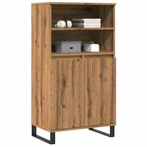 Skříň highboard dub artisan 60 x 36 x 110 cm kompozitní dřevo - obrázek 3