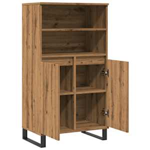 Skříň highboard dub artisan 60 x 36 x 110 cm kompozitní dřevo - obrázek 5