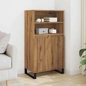 Skříň highboard dub artisan 60 x 36 x 110 cm kompozitní dřevo - obrázek 1