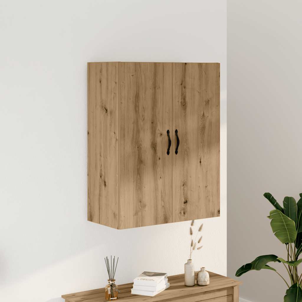 vidaXL Dulap pe perete stejar artizanal, 69,5x34x90 cm, lemn prelucrat