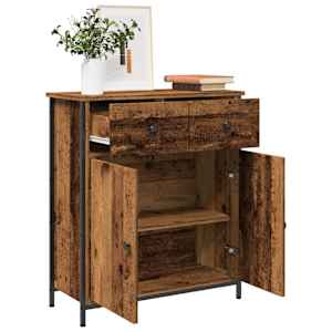 Příborník old wood 70 x 30 x 80 cm kompozitní dřevo - obrázek 1