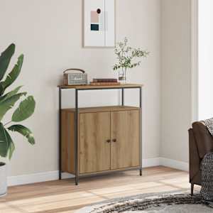 Komoda artisan hrast 70x30x80 cm inženirski les