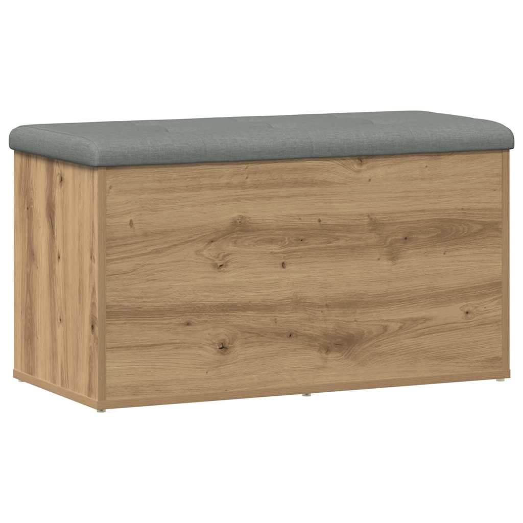 VidaXL Opbergbank Artisan Eikenhout 82x42x45 Cm Bewerkt Hout