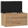 vidaXL hoiupink, k&auml;sit&ouml;&ouml;na valminud tamm, 82 x 42 x 45 cm, t&ouml;&ouml;deldud puit