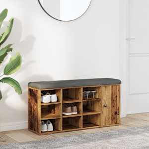 Lavica za čevlje iz starega lesa 102x32x50 cm