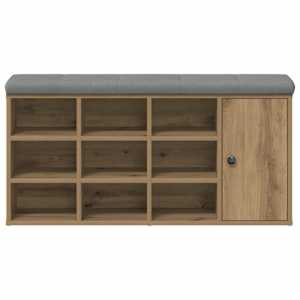 Lavice s botníkem dub artisan 102x32x50 cm Engineered Wood - obrázek 5