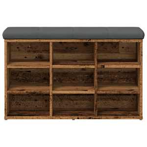 Lavice s botníkem starého dřeva 82x32x50 cm Engineered Wood - obrázek 3