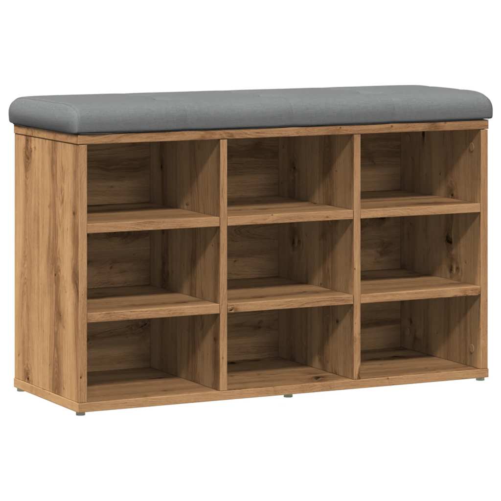 vidaXL Lavička na topánky Artisan Dub 82x32x50 cm Engineered Wood