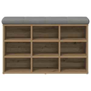Lavice s botníkem dub artisan 82x32x50 cm Engineered Wood - obrázek 4