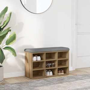 Lavica za čevlje Artisan Oak 82x32x50 cm inženirski les