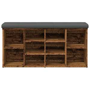 Lavice s botníkem starého dřeva 102x32x50 cm Engineered Wood - obrázek 3