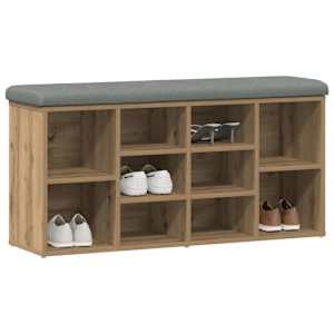 Lavice s botníkem dub artisan 102x32x50 cm Engineered Wood - obrázek 6