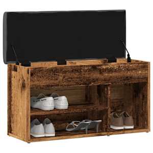 Lavice s botníkem starého dřeva 82x32x45,5 cm Engineered Wood - obrázek 3