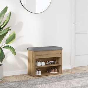 Lavica za čevlje Artisan Oak 62x32x50 cm Inženirski les