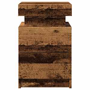 Noční stolek s LED old wood 35 x 39 x 55 cm kompozitní dřevo - obrázek 5