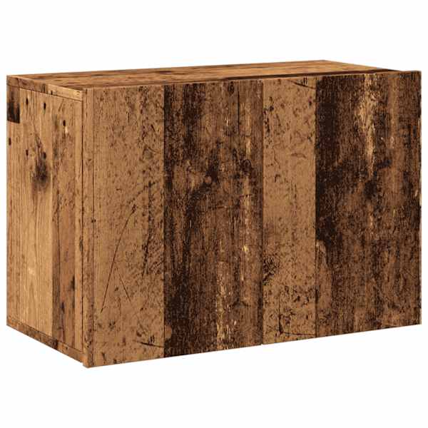 vidaXL seinale kinnitatav telerikapp, vana puit, 60 x 30 x 41 cm
