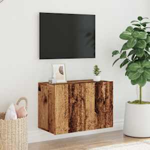 TV skříňka nástěnná old wood 60 x 30 x 41 cm - obrázek 3