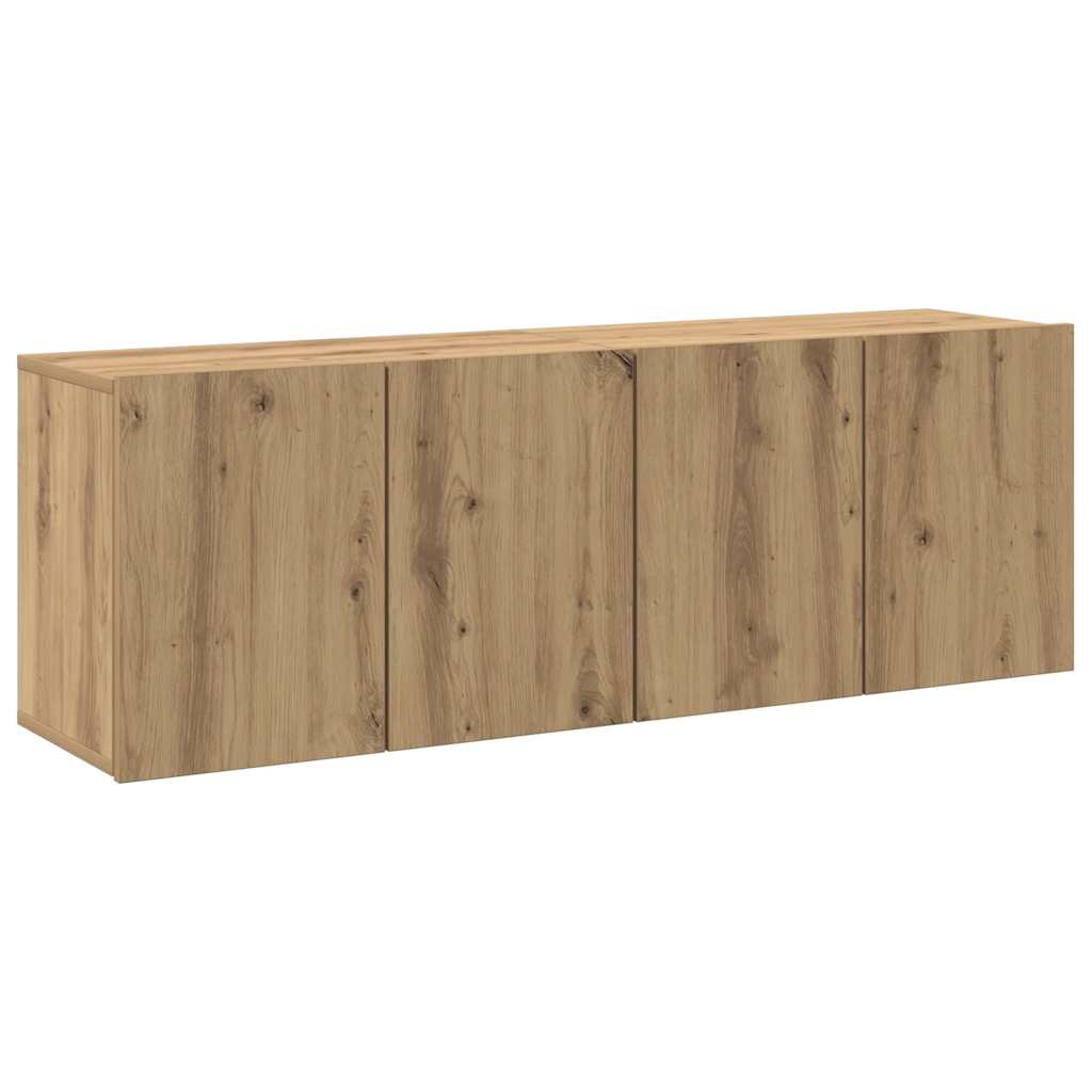 vidaXL TV skříňky nástěnné 2 ks dub artisan 60 x 30 x 41 cm
