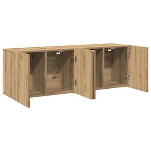 TV skříňky nástěnné 2 ks dub artisan 60 x 30 x 41 cm - obrázek 5