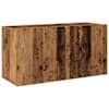 vidaXL seinale kinnitatav telerikapp, vana puit, 80 x 30 x 41 cm