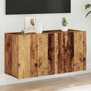 TV skříňka nástěnná old wood 80 x 30 x 41 cm - obrázek 1