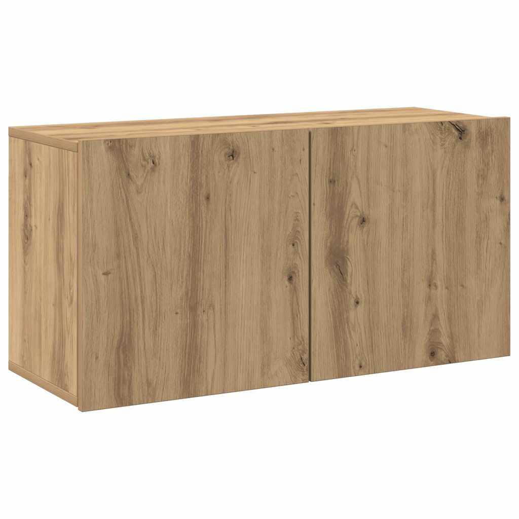 vidaXL TV skříňka nástěnná dub artisan 80 x 30 x 41 cm