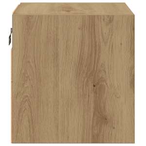 Nástěnná TV skříňka s LED osvětlením dub artisan 30x28,5x30 cm - obrázek 10