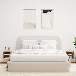 Stenske TV omarice z LED 2 kosa artisan hrast 30x28,5x30 cm