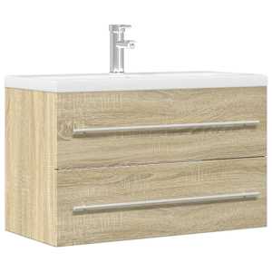 Omarica za umivalnik starinski les 80x38,5x48 cm inženirski les