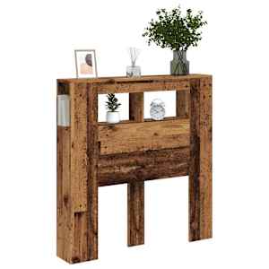 Čelo postele s LED old wood 100x18,5x103,5 cm kompozitní dřevo - obrázek 5