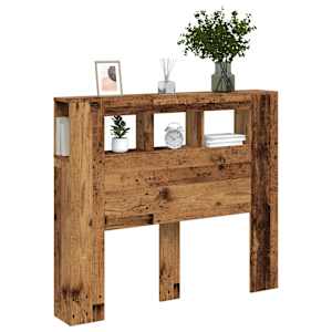 Čelo postele s LED old wood 120x18,5x103,5 cm kompozitní dřevo - obrázek 12