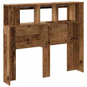 Čelo postele s LED old wood 120x18,5x103,5 cm kompozitní dřevo - obrázek 6