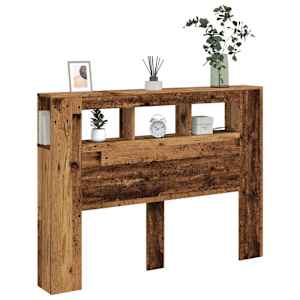 Čelo postele s LED old wood 140x18,5x103,5 cm kompozitní dřevo - obrázek 5