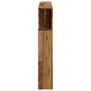 Čelo postele s LED old wood 140x18,5x103,5 cm kompozitní dřevo - obrázek 7