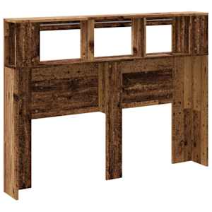 Čelo postele s LED old wood 140x18,5x103,5 cm kompozitní dřevo - obrázek 8