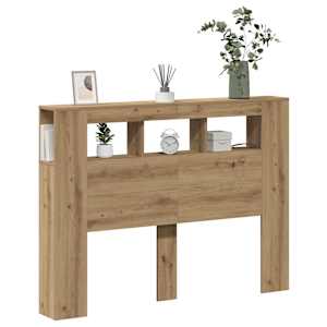 Čelo postele LED dub artisan 140x18,5x103,5 cm kompozitní dřevo - obrázek 5