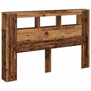 Čelo postele s LED old wood 160x18,5x103,5 cm kompozitní dřevo - obrázek 4