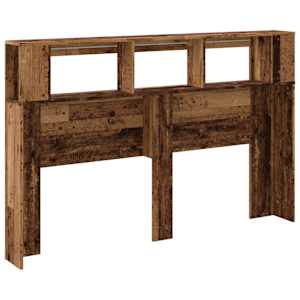 Čelo postele s LED old wood 160x18,5x103,5 cm kompozitní dřevo - obrázek 6