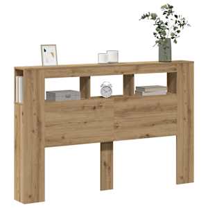 Čelo postele LED dub artisan 160x18,5x103,5 cm kompozitní dřevo - obrázek 5