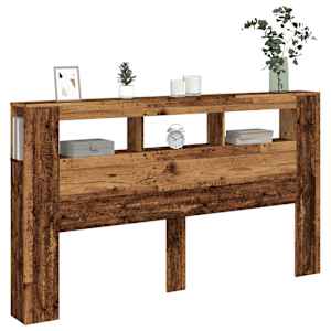 Čelo postele s LED old wood 180x18,5x103,5 cm kompozitní dřevo - obrázek 5