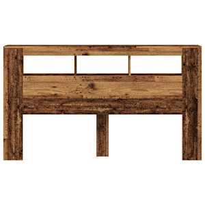 Čelo postele s LED old wood 180x18,5x103,5 cm kompozitní dřevo - obrázek 6