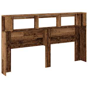 Čelo postele s LED old wood 180x18,5x103,5 cm kompozitní dřevo - obrázek 8