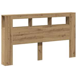 Čelo postele LED dub artisan 180x18,5x103,5 cm kompozitní dřevo - obrázek 3