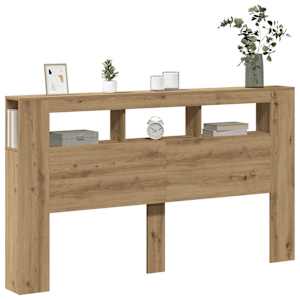 Čelo postele LED dub artisan 180x18,5x103,5 cm kompozitní dřevo - obrázek 5